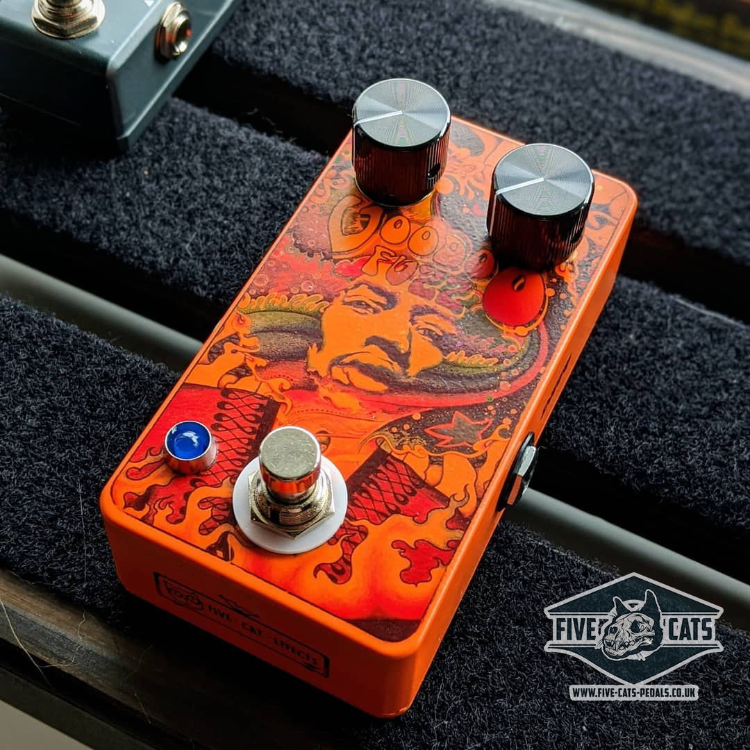 Finished JH-F1 in a Hammond 1590B with LED and True-Bypass 3DPT.