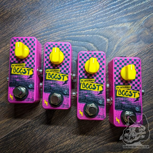 Clean Boost Pedal – SKA / Punk Limited Edition - Five Cats Pedals