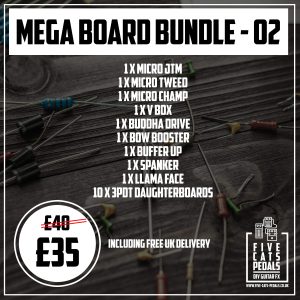 Mega Board Bundle 02 - DIY Guitar PCB Effects - Five Cats Pedals