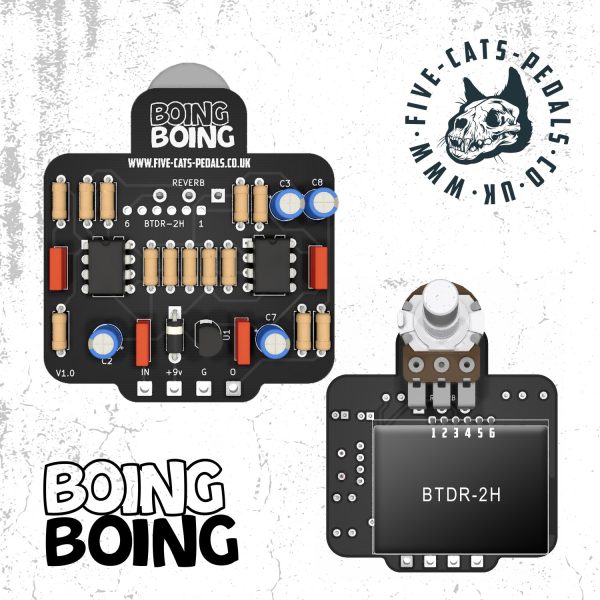 Boing Boing - J. Rockett Boing Spring Reverb Clone - Five Cats Pedals