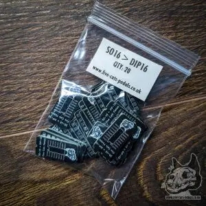 SO16 to DIP16 Adapter Board - Five Cats Pedals